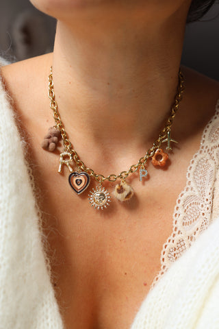 Bar à Charm's | COLLIER personnalisé à breloques doré